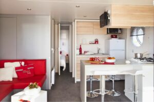 Mobil-home panoramique avec vue sur la mer en Finistère