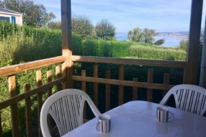 Mobil-home premium avec vue sur la mer en Finistère